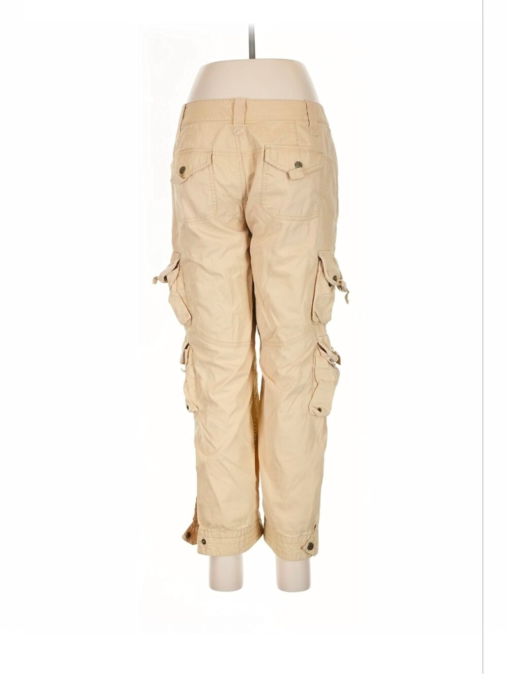 Vintage Ralph Lauren Safari Cargo Paratrooper Pants Size 6 Baggy Utility Cropped - Picture 3 of 13